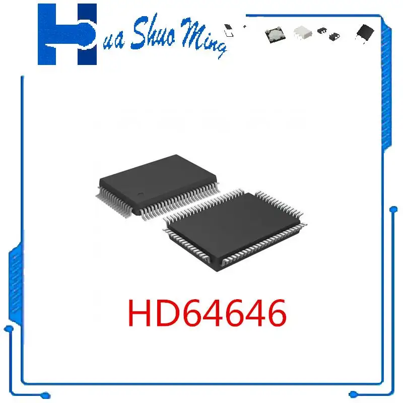 1 قطعة/الوحدة HD64646FS HD64646 64646 QFP-80 HIP4082IPZ HIP4082 DIP16 #1