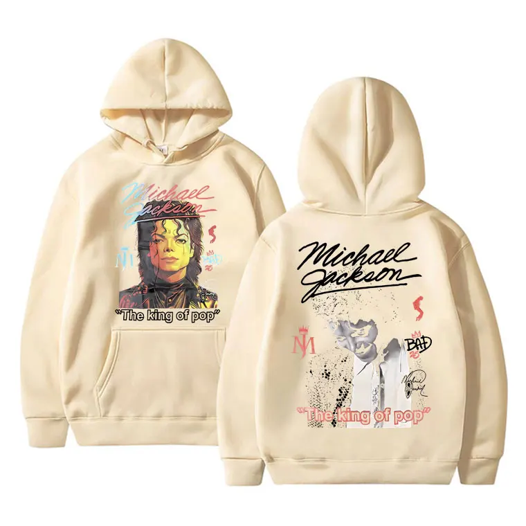 Classic Vintage Michael Jackson Graphics Hoodie Men Women Hip Hop Punk Rock Sweatshirt Male Gothic Harajuku Oversized Hoodies