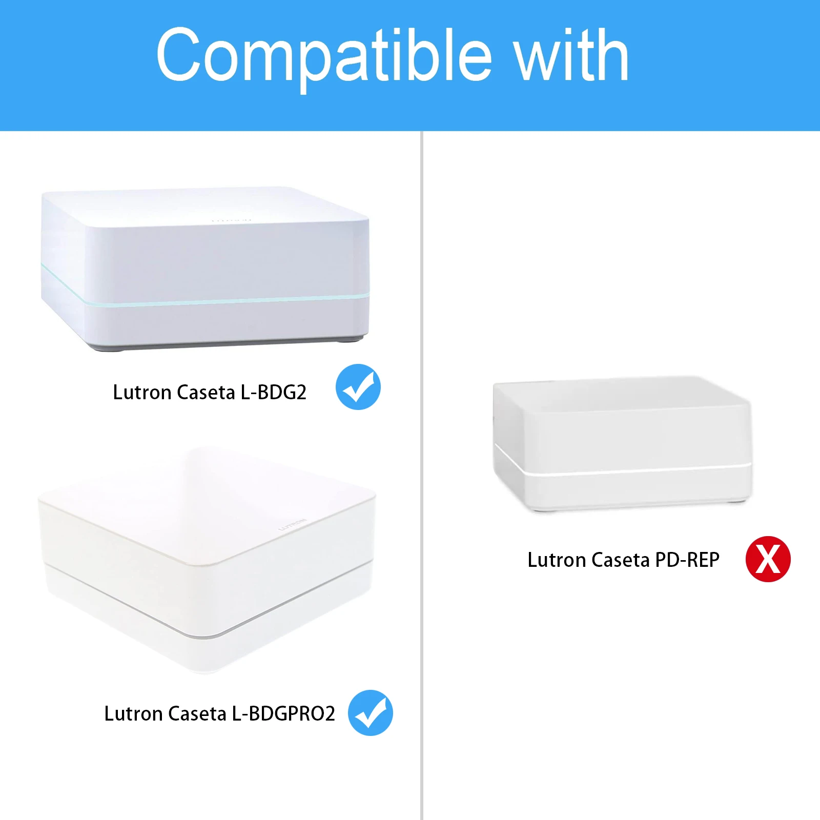 Giá Treo Tường Giá Đỡ Cho Điện Lutron Caseta L-BDG2 & L-BDGPRO2 Với VHB Keo Dính Chắc Không Khoan Trần Chân Đế Cáp Arrangment