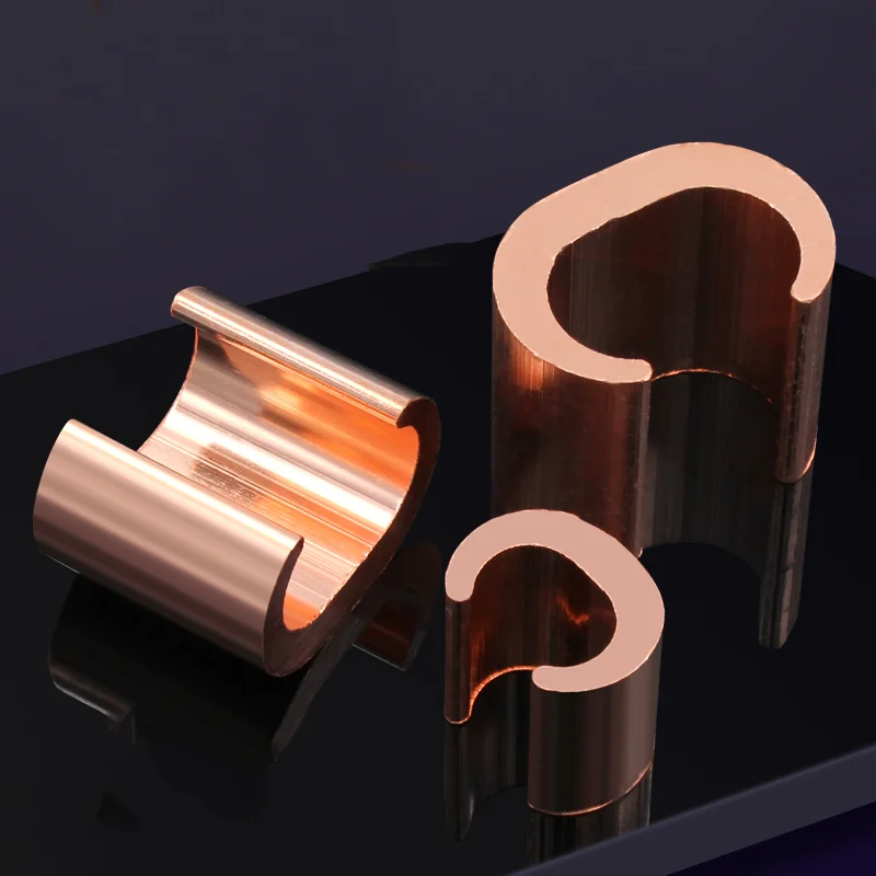 C-SHAPE Copper Crimpit Connector, C-Tap Electrical Terminal, CCT-122-190 Wire Crimp Connector, C-Type Copper Tap, Crimp Termi