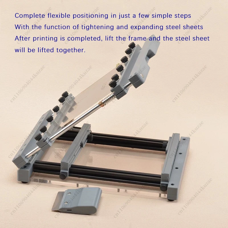 

Desktop SMT Precision Screen Printing Machine, Manual PCB Steel Mesh Solder Paste Micro Printing Workbench