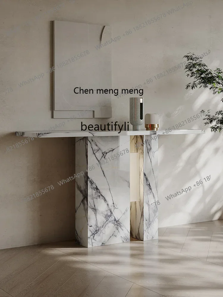 

2003High-End Household Console Tables Wall-Mounted a Long Narrow Table Italian-Style Light Luxury Household Console