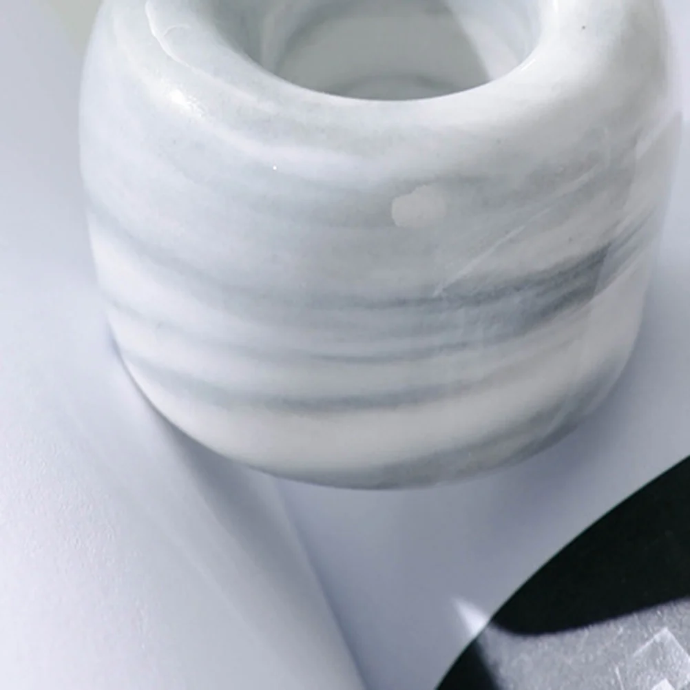 

2Pcs Marble Grain Ceramic Toothbrush Holder Thick Ring Toothbrush Rack for Bathroom Kitchen Travel Storage Organizer