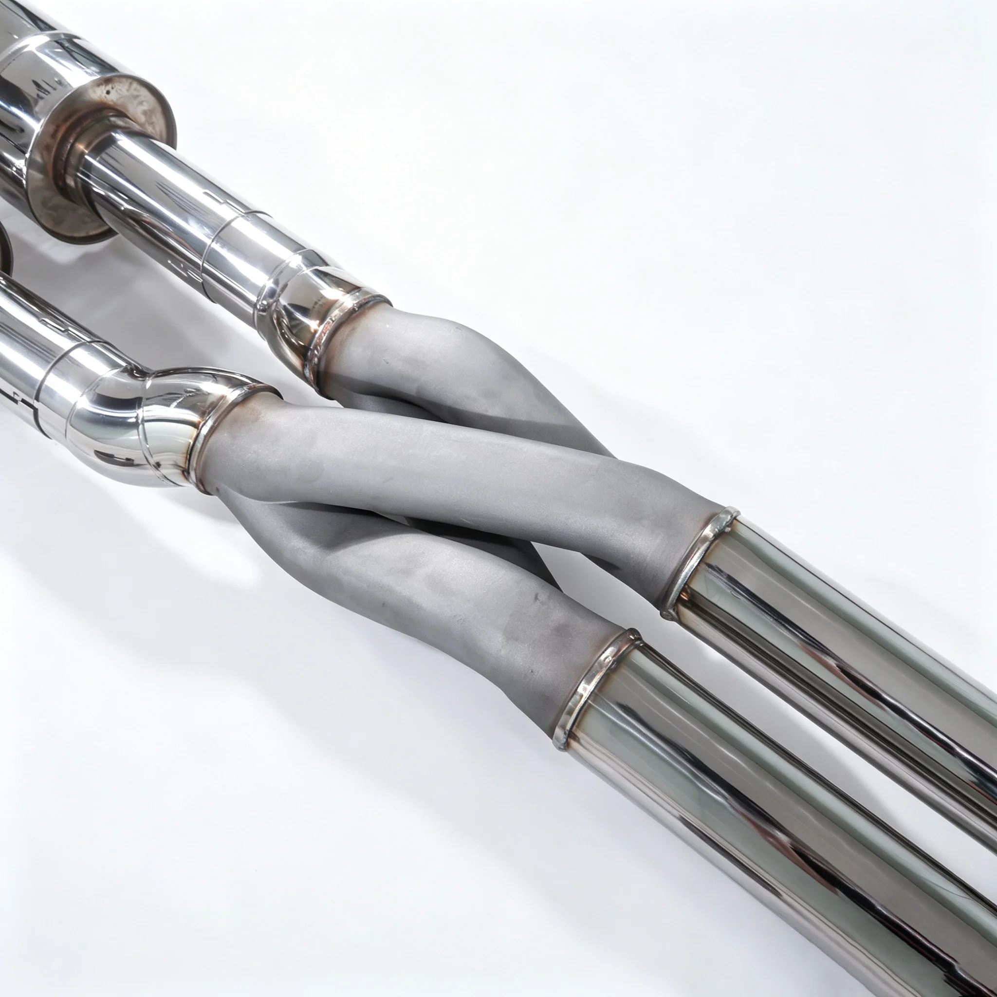 GFC brand Exhaust Pipe for Lexus RCF 5.0 modified with Z-type tube and resonator with 304 SUS High-performance Exhaust System
