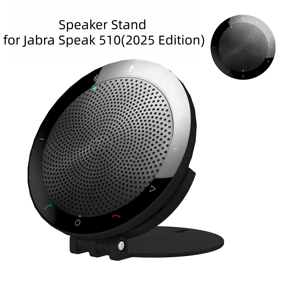 Foldable Speaker Desktop Stand for Jabra Speak 510 2025 Edition,Portable Adjustable Speaker Holder, Space Saving Conference Base