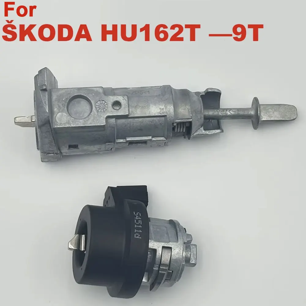 HU162T-9 Tooth Door lock and Ignition Lock with keys For VW Skoda 10 Tooth Left Door Lock For Tharu T-Cross  Installation Lock