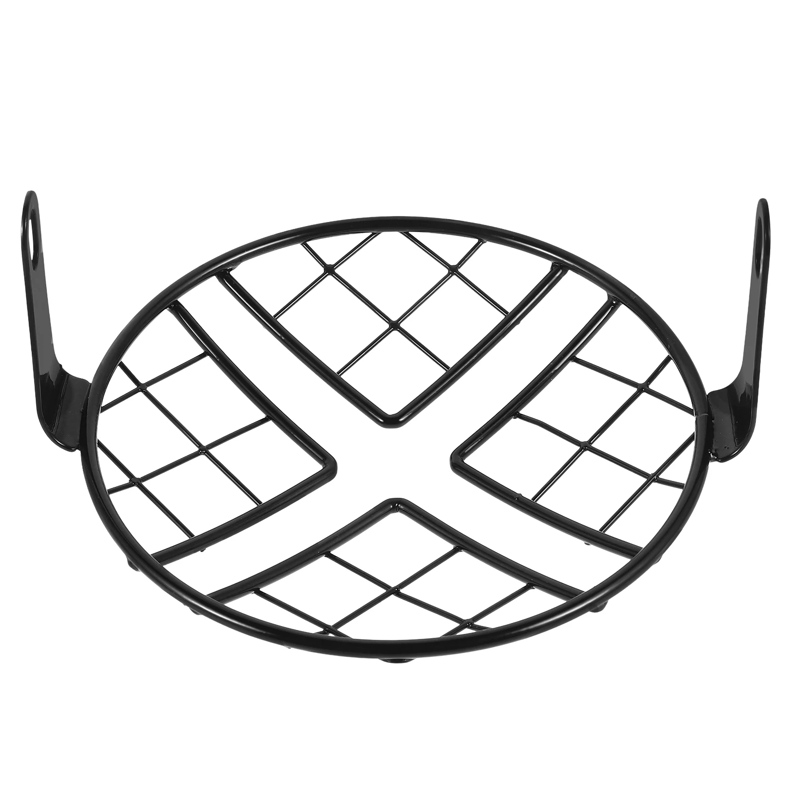 

Headlight Protection Cover Grill Screen Guard Vintage Metal Motorcycle Headlamp with Grid Design Durable Easy for Front