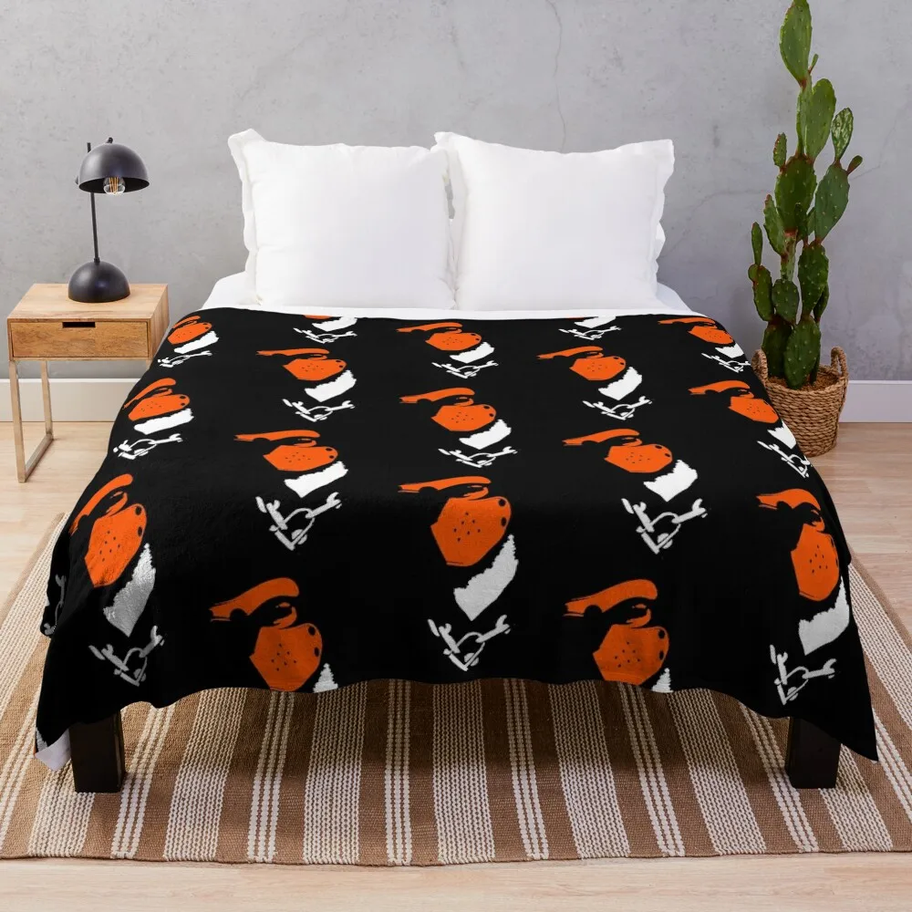 

Orange Alpha Pup Throw Blanket For Sofa Thin Decorative Sofas Luxury St Thermal Blankets