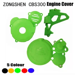 Motorcycle Engine Cover Clutch Cap Magneto Water Pump Guard Crankcase Ignition Protector For ZONGSHEN CBS300 KEWS ZUMA AJ1 NB300