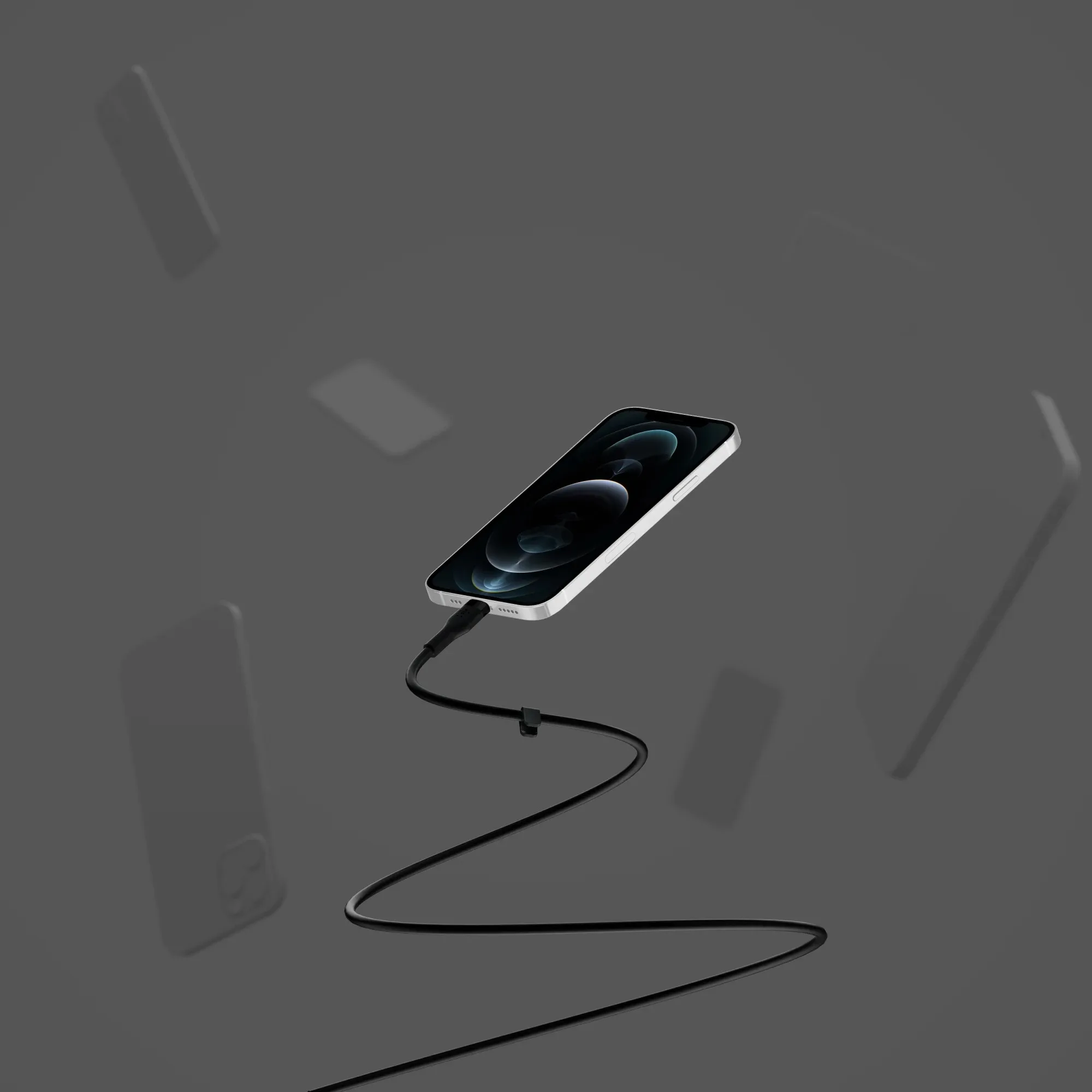 10 フィート ライトニング ケーブル、ブラック