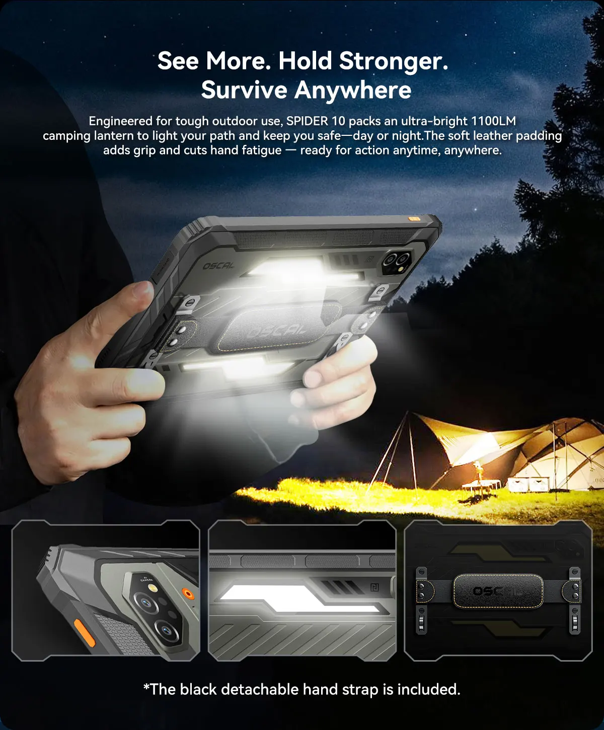 Blackview OSCAL SPIDER 10 Rugged Tablet Pad 11'' FHD+IPS Display 24GB(8+16) 256GB 20000mAh 45W MediaTek Helio G81 Android 15
