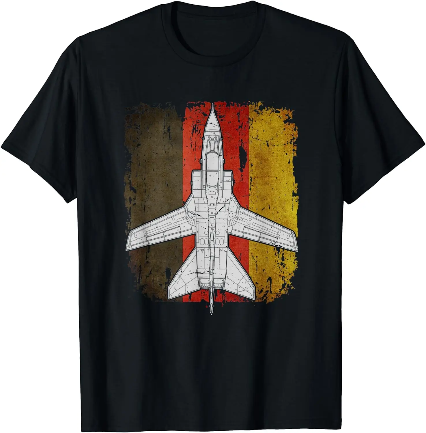 Tornado Luftwaffe Jet Airplane Aircraft Plane German Flag T-Shirt Short Sleeve Casual Cotton Summer Shirts