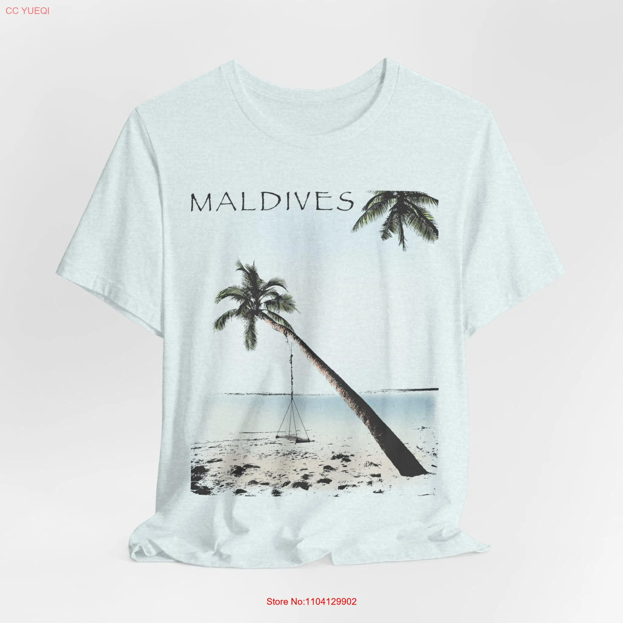 Maldives T Shirt Beach Lovers Vacay Travel Surf Unique for her Island long or short sleeves