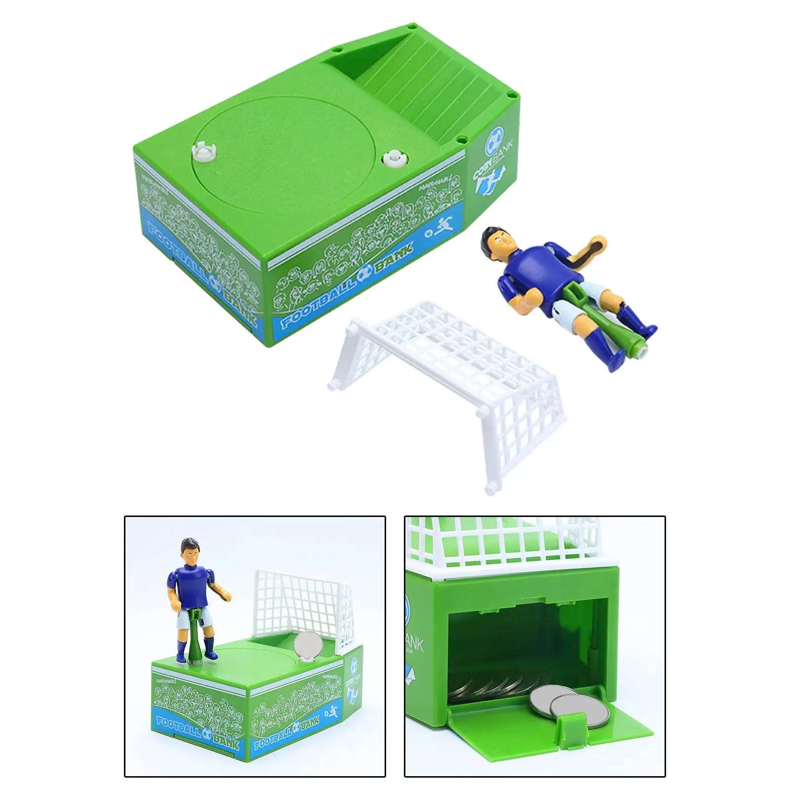 Alcancía de fútbol, bote de banco de dinero con temática deportiva de fútbol para niños, niños y niñas, regalo de cumpleaños para niños pequeños