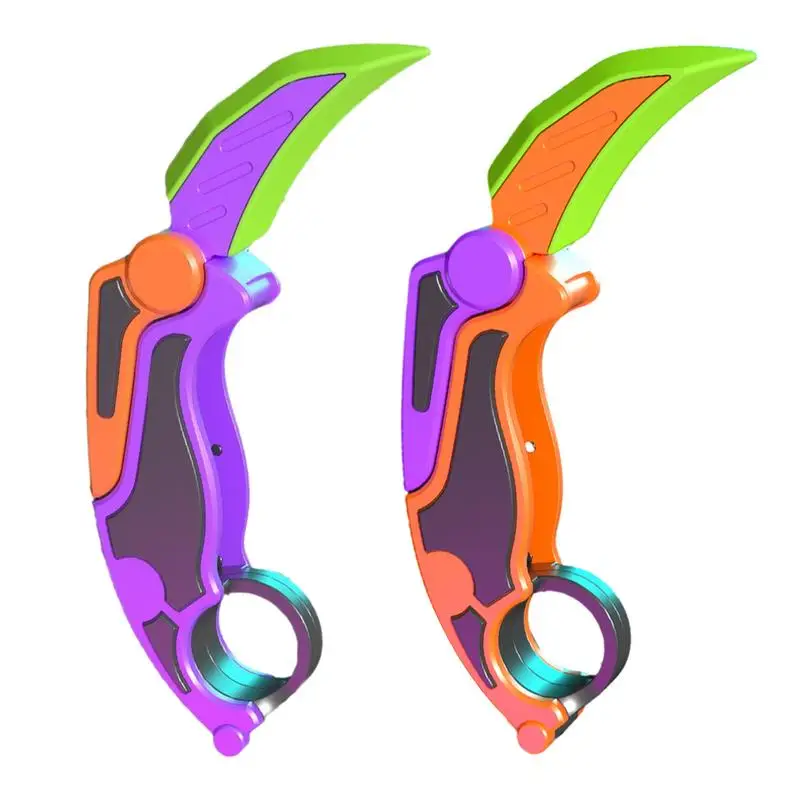 3D Gravity Toy Carrot Gravitys Knifes Fidget Toys Decompressionn Push Card Claw Knifes Toy Stress Relief Fidget Hand Gripper Toy