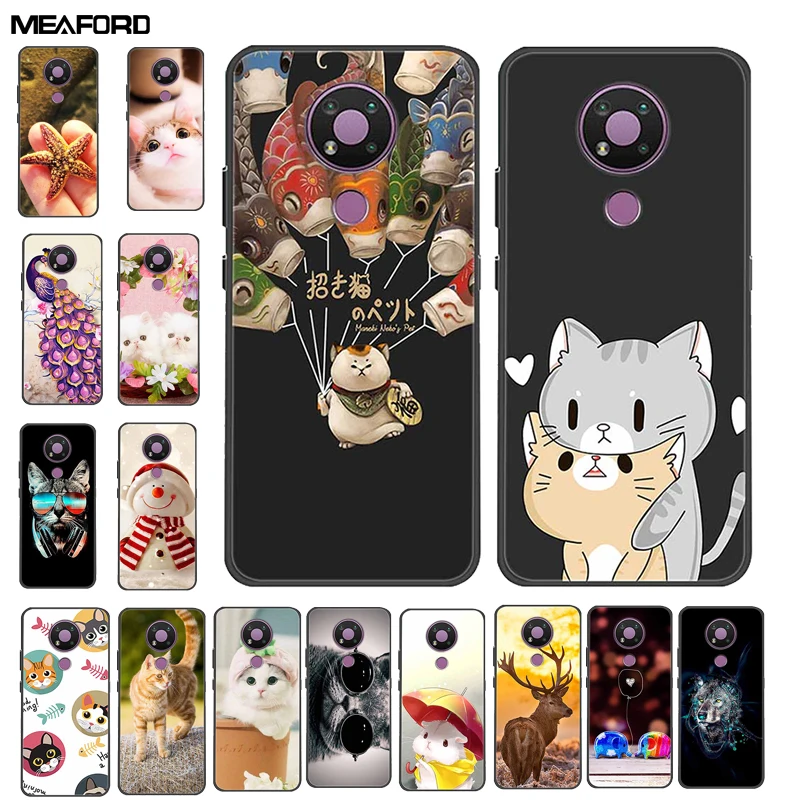 For Nokia 3.4 Case 5.4 Lovely Soft Silicone Protective TPU Bumper Back Cases For Nokia 5.4 Cover Cartoon Cute for Nokia3.4 Shell