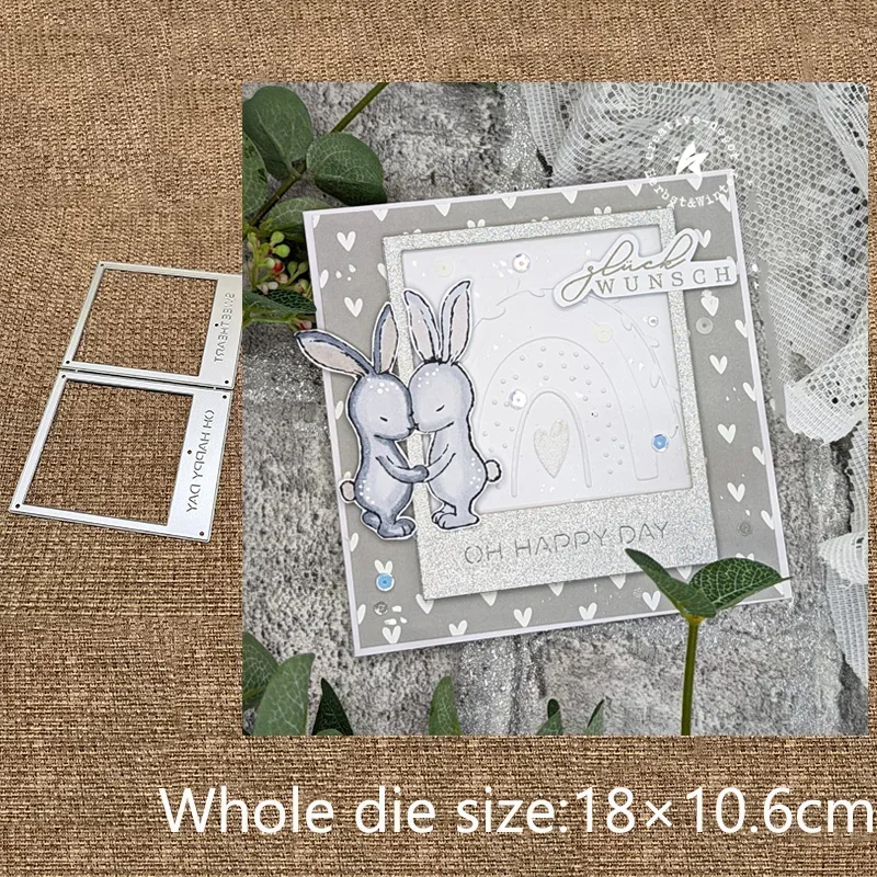 

XLDesign Craft Metal stencil mold Cutting Dies letters photo frame card scrapbook die cuts Album Paper Card Craft Embossing
