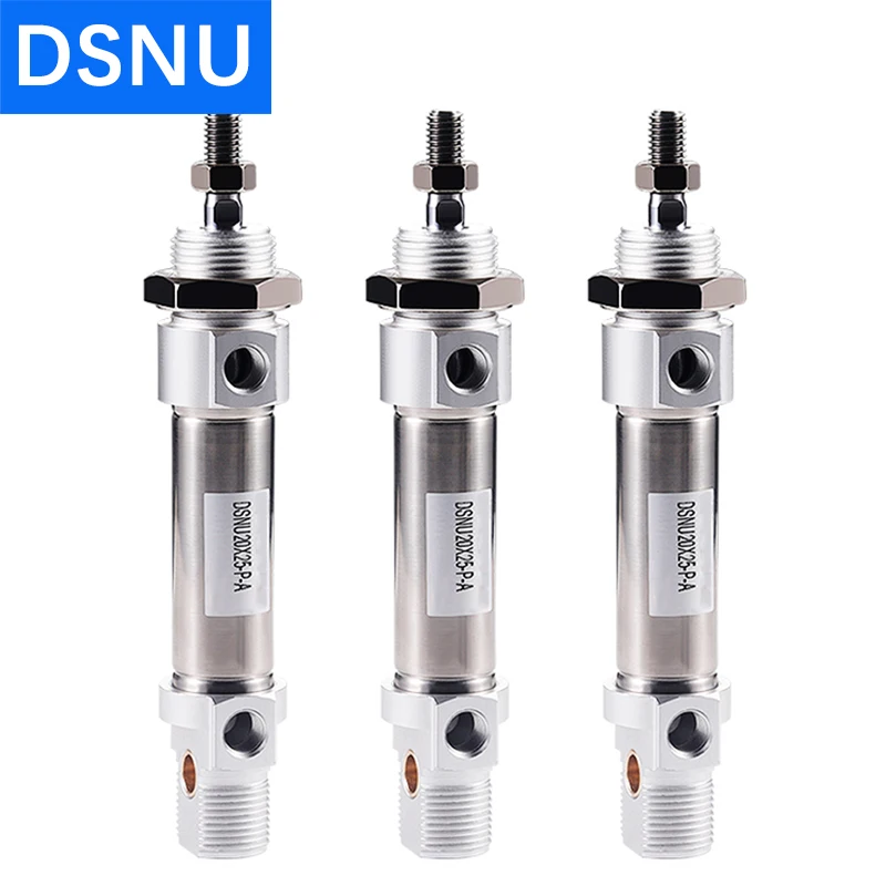 

DSNU Series Stainless Steel Double Acting Mini Pneumatic Air Cylinder DSNU12-16-20-25-32-40X25*50X75X80X100-P-A