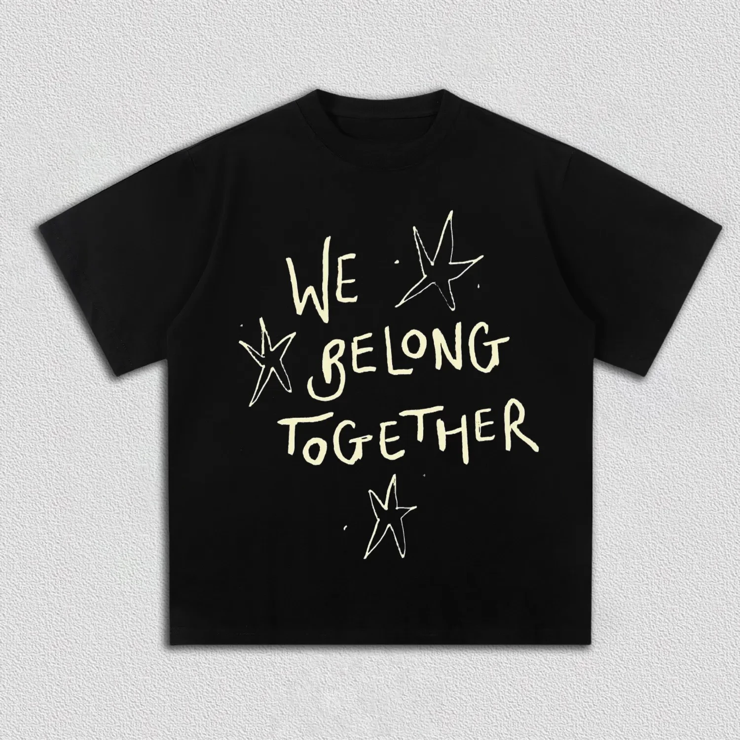 Camiseta Gráfica Harry Styles We Belong Together para Homens e Mulheres, Estilo Retro Pop Star, T-Shirt Oversized de Algodão