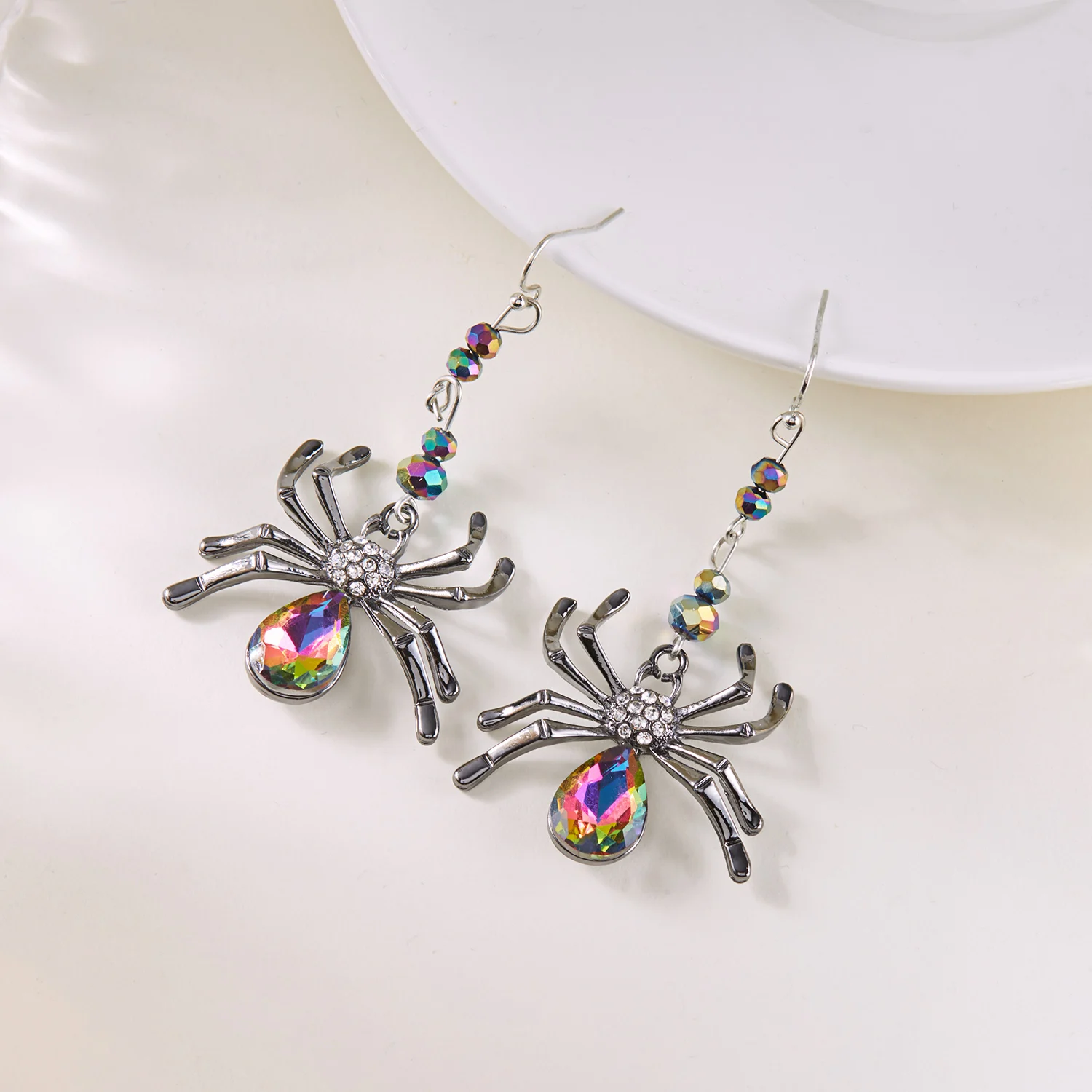 Trendige Halloween Lustige Kürbis-Ohrhänger für Frauen Asymmetrische Totenkopf-Skelett-Ohrhänger Party-Schmuck Geschenke 2025 – Detail 29