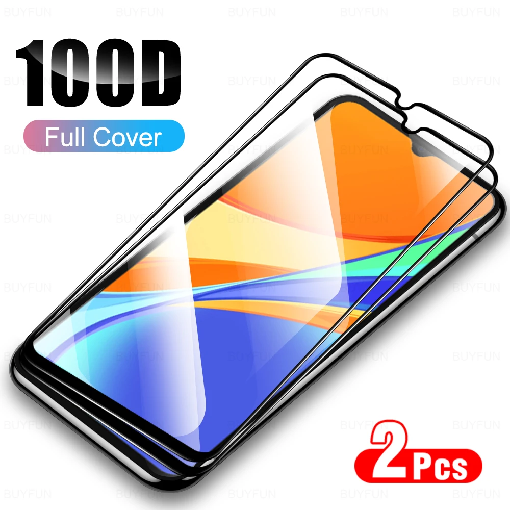 2Pcs Coverage Protective Film For Xiaomi Redmi 9C 9CNFC 9A 9T 9i 9 NFC C A T i Tempered Glass Screen Protector 6.53