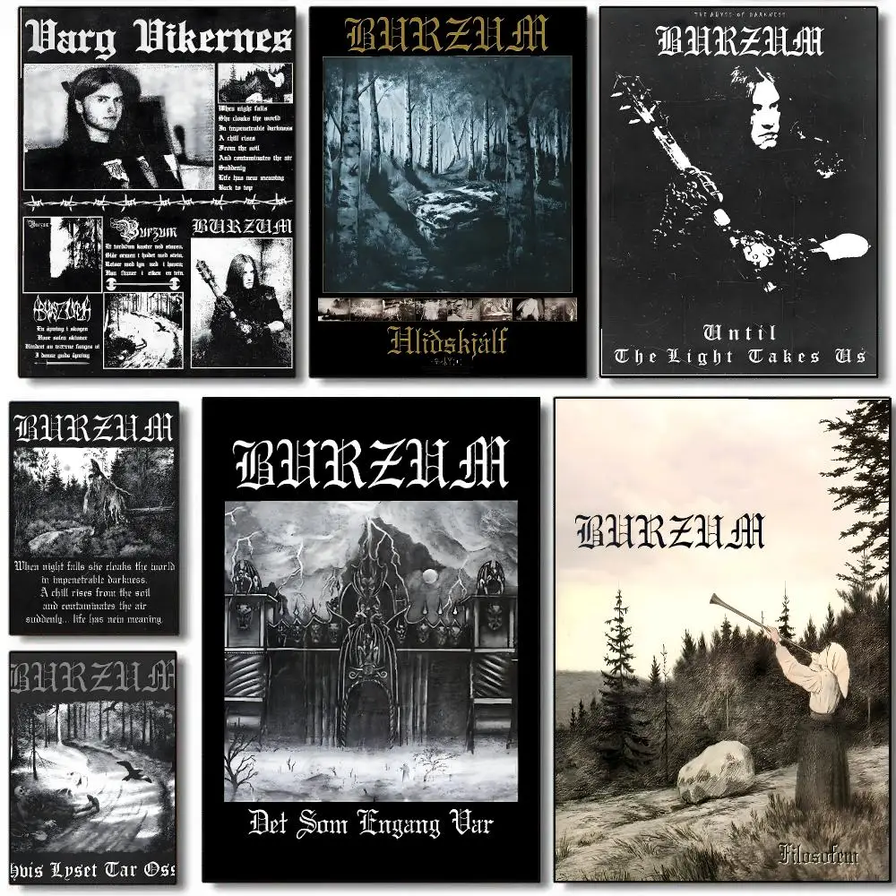 Mayhem Live In Leipzig Burzum Poster Self Adhesive Sticker Home Living Room Bedroom Entrance Bar Cafe Art Painting Decoration