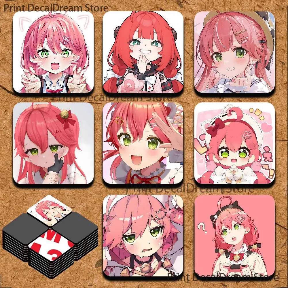 

Pink S-Sakura M-Mikos Magnetic Refrigerator Magnets Cute and Creative Refrigerator Magnets Souvenirs and Gifts