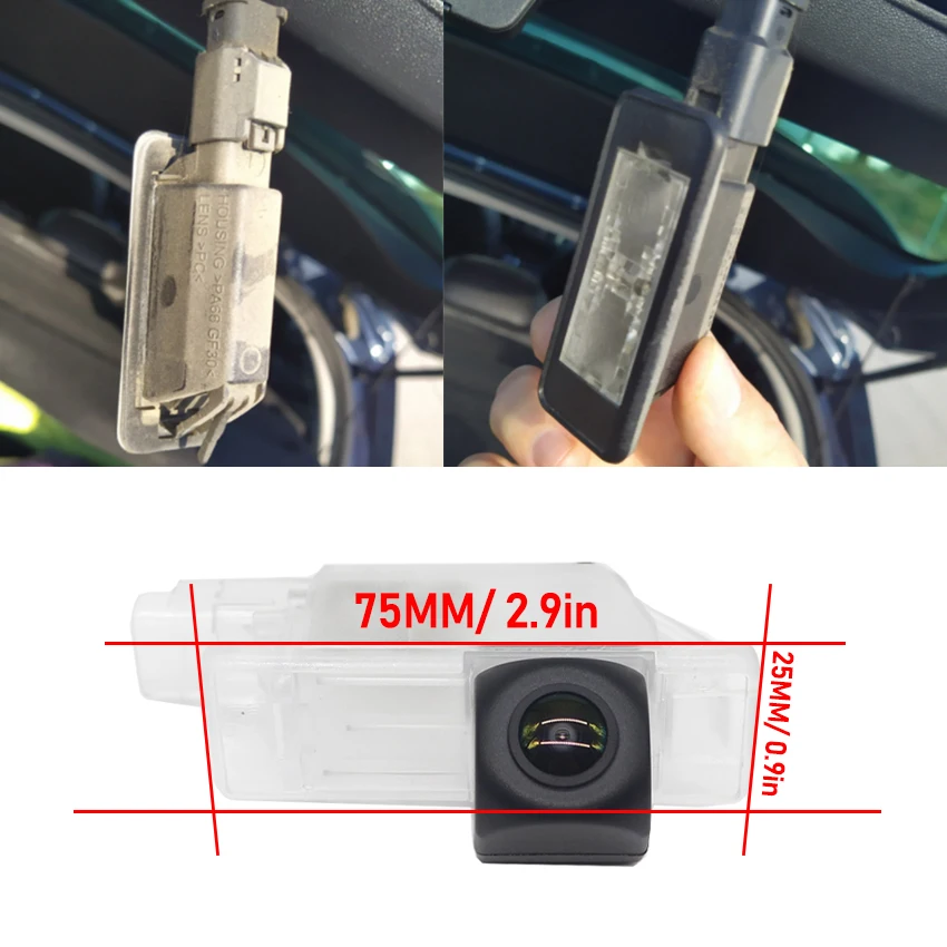 1080P Fisheye Lens Car Rear View Camera For Peugeot 208 2012~2019 3008 2013~2018 508 301 Vehicle Parking Monitor Reverse Camera
