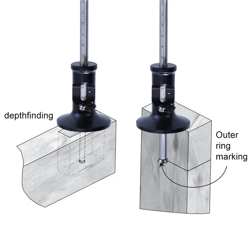 

A60F-Scale Gauge Simplified Version Of The Scribe Gauge Carbide Blade Drawing Line Dovetail Gauge