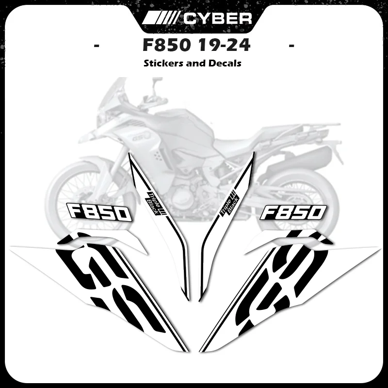 For BMW F850GS Triple Black Adventure 40 Year Decals 2019-2024 Motorcycle Fairing Shell Fuel Tank Front Sticker Decal