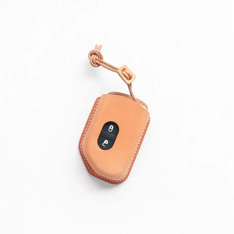 for JEEP Wrangler JL Sahara Robin Hood Leather Key Bag Handmade Vegetable Tanned Key Leather Case
