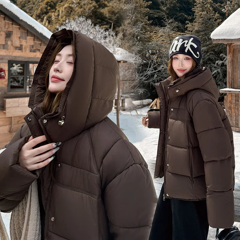 Nouveaux vêtements pour femmes à capuche Parker coton vêtements hiver chaud rembourré veste femme coréenne ample chaud vers le bas coton vestes marée