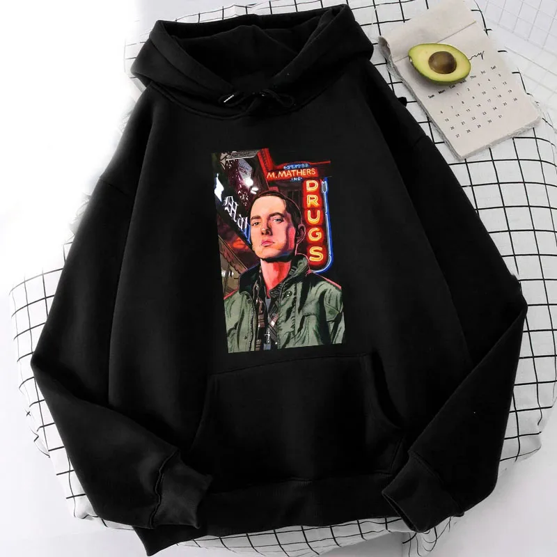 New Rapper Eminem Hoodies Print Men Woman Fashion Y2k Hoodie Sweatshirts Harajuku Oversized Pullovers Unisex Tracksuits Clothing