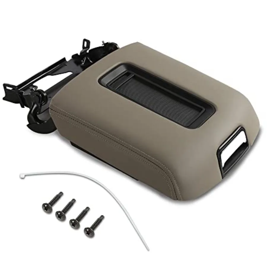 

Center Console Armrest Lid for Chevy Tahoe/Suburban/GMC Yukon/Yukon XL 2015-2019 Brown Plastic Interior Trim with Premium Textu