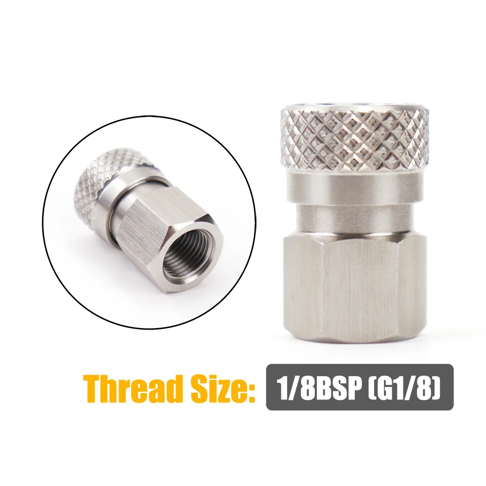 Hochdruck 8MM Foster Quick Disconnect Männlich Weiblich Adapter Füllnippel Blind Plug Gewinde 1/8NPT & 1/8BSP & M10 * 1