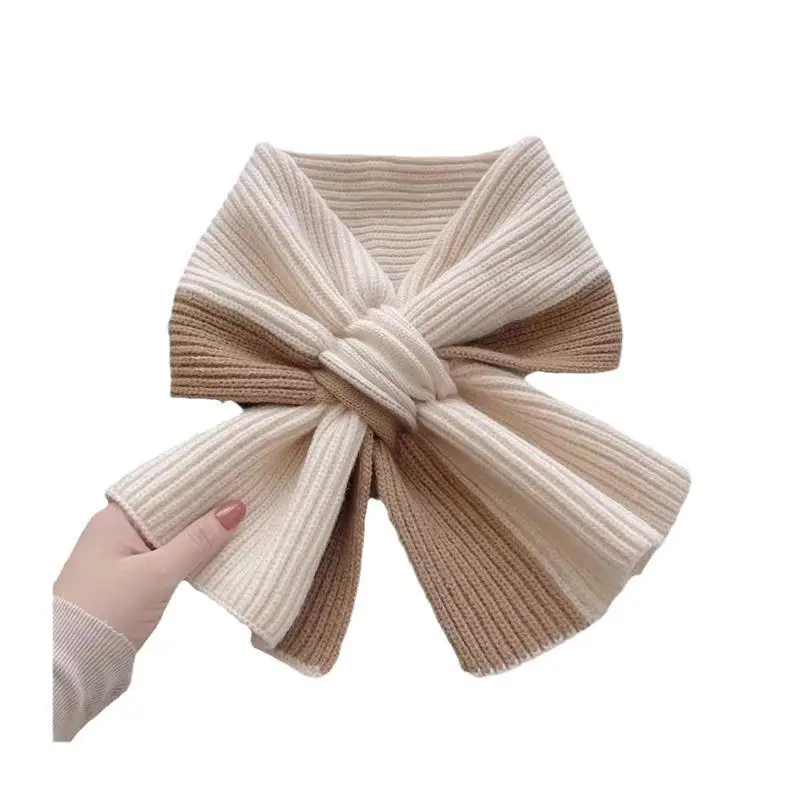 1 قطعة وشاح محبوك على الطراز الكوري للنساء وشاح محبوك متعدد الوظائف وشاح محبوك دافئ