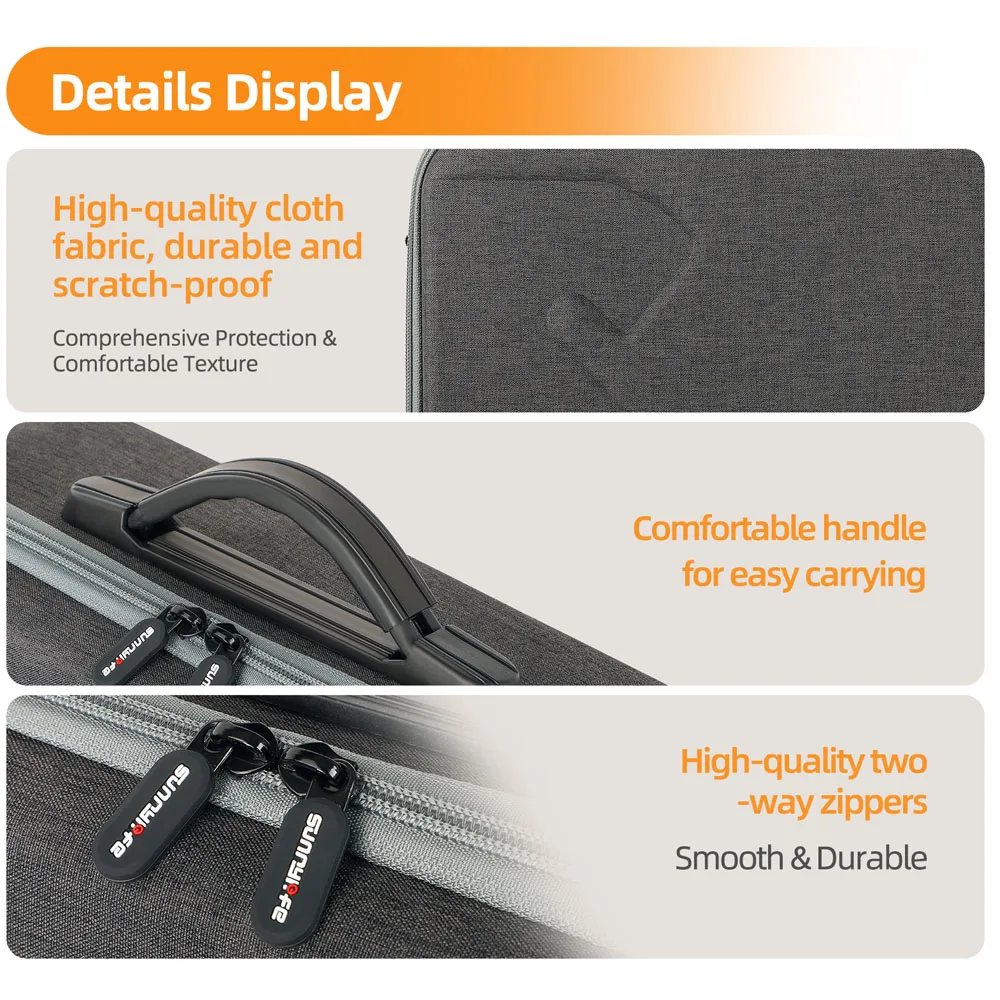 Sunnylife Storage Handbag for DJI Mini 5 Pro Portable Carrying Case Shoulder Bag for DJI RC 2/1 RC-N3/2/N1 Controller Travel Box - Image 6