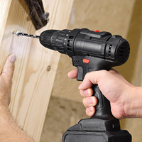21V Battery Drill, Mini Cordless Drill, 25+1 Electric Handheld Drill, Drill Motor, Two-speed Adjustment, Household Power Tools