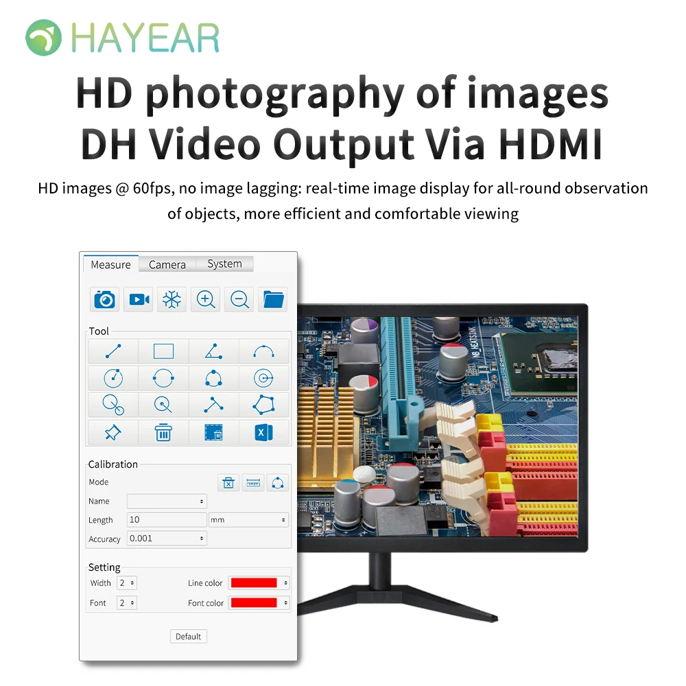 Real 4K 60FPS IMX585 Sensor UHD Measure Digital Electronic Microscope Camera 8MP HDMI USB Type-C 3.0 for SMT Soldering Lab