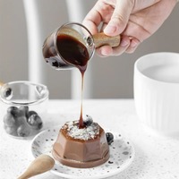 Mini Glass Handle Milk Jug Pouring Milk Cup Coffee Maker Saucer Vinegar Dish Gravy Dipping Snack Ketchup Bowl Tableware