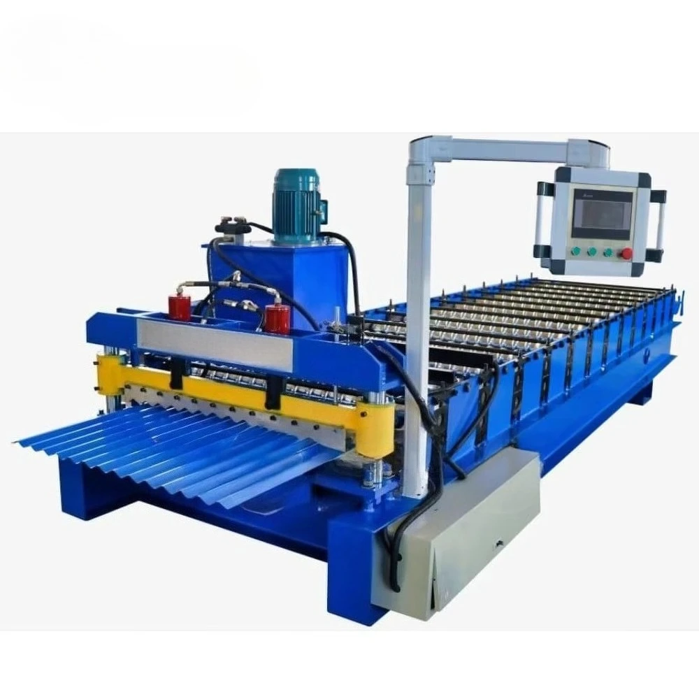 Automatic Roll Forming Machine with Roof Sheet Machine and Tile Making Machine for High-Speed Metal House Panel Production
