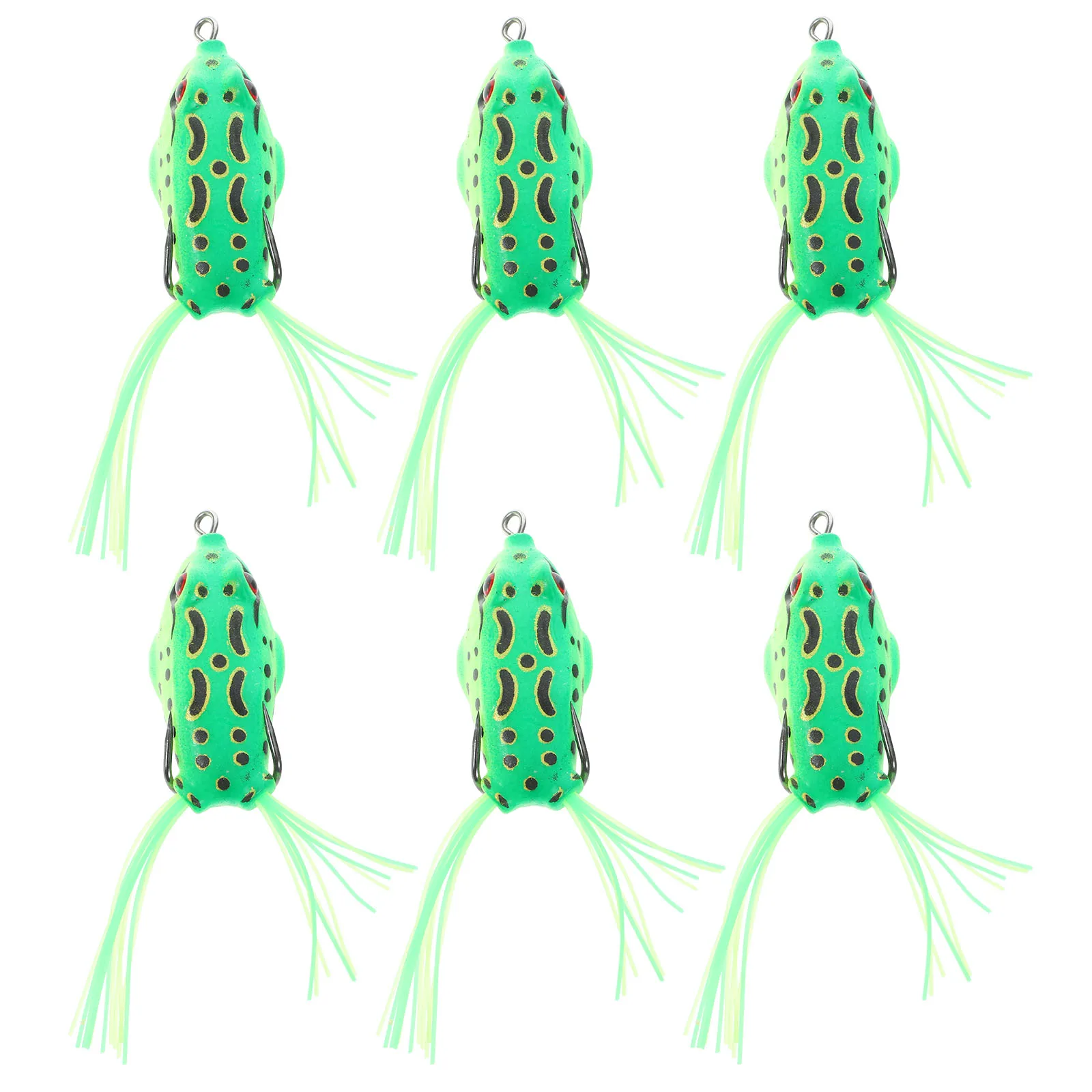 

6 Pcs Sea Fishing Fake Bait Tackle Angling Tool Simulation Accessory Baits Prop Frogs Tackles