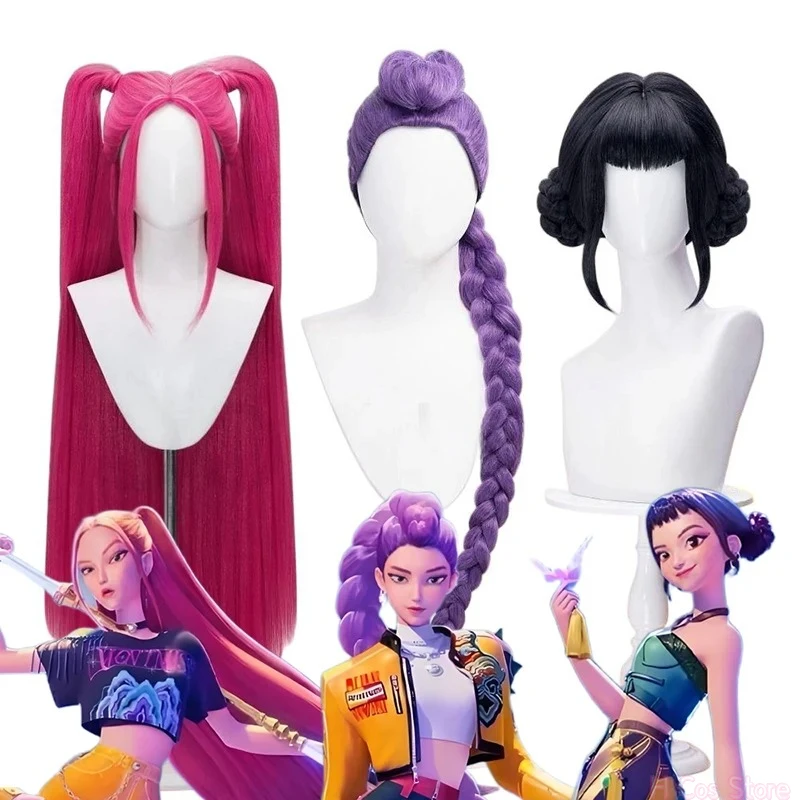 Rumi mira zoey peruca cosplay jinu bebê abby mistério romance anime peruca cosplay resistente ao calor perucas sintéticas para perucas de halloween