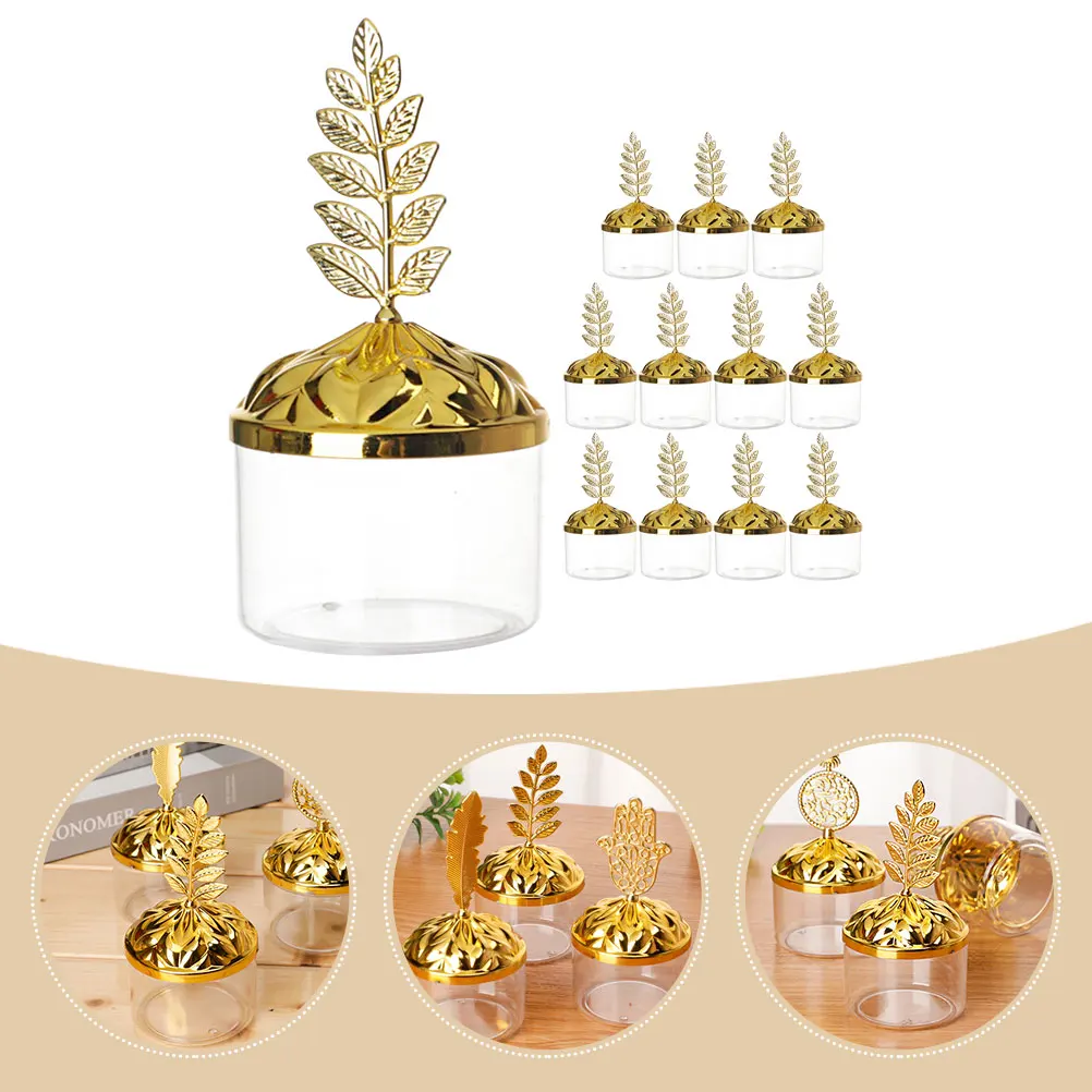 

12 Pcs Packing Box Candy Staff Wedding Party Favor Boxes Plastic Baby Shower Case
