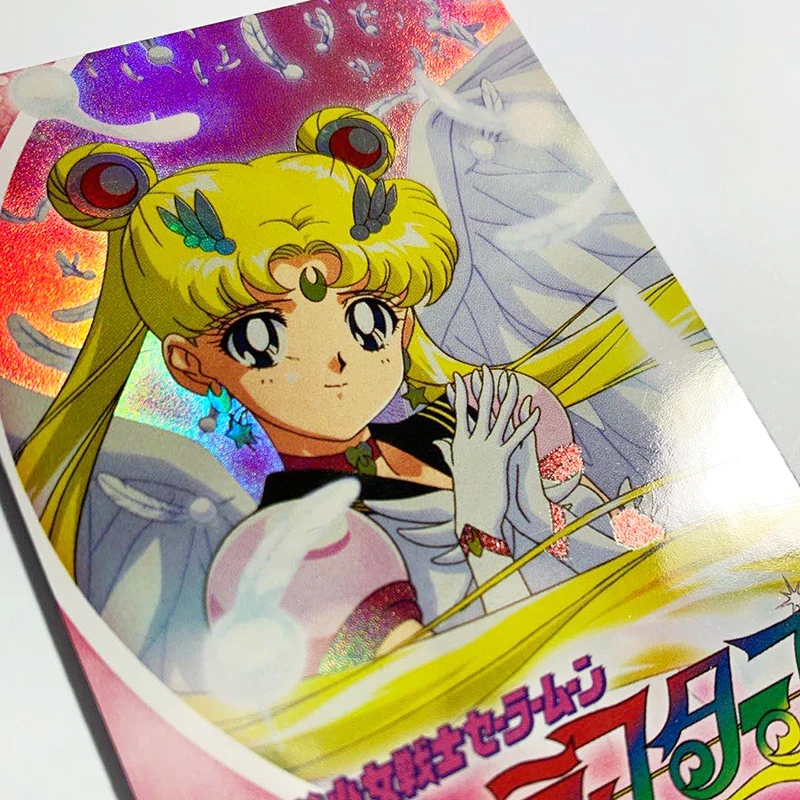 DIY 6 Stück Sailor Moon Sailor Stars Flash Card Tsukino Usagi Sammelkarte Anime Collection Action Toy Figures Geschenke