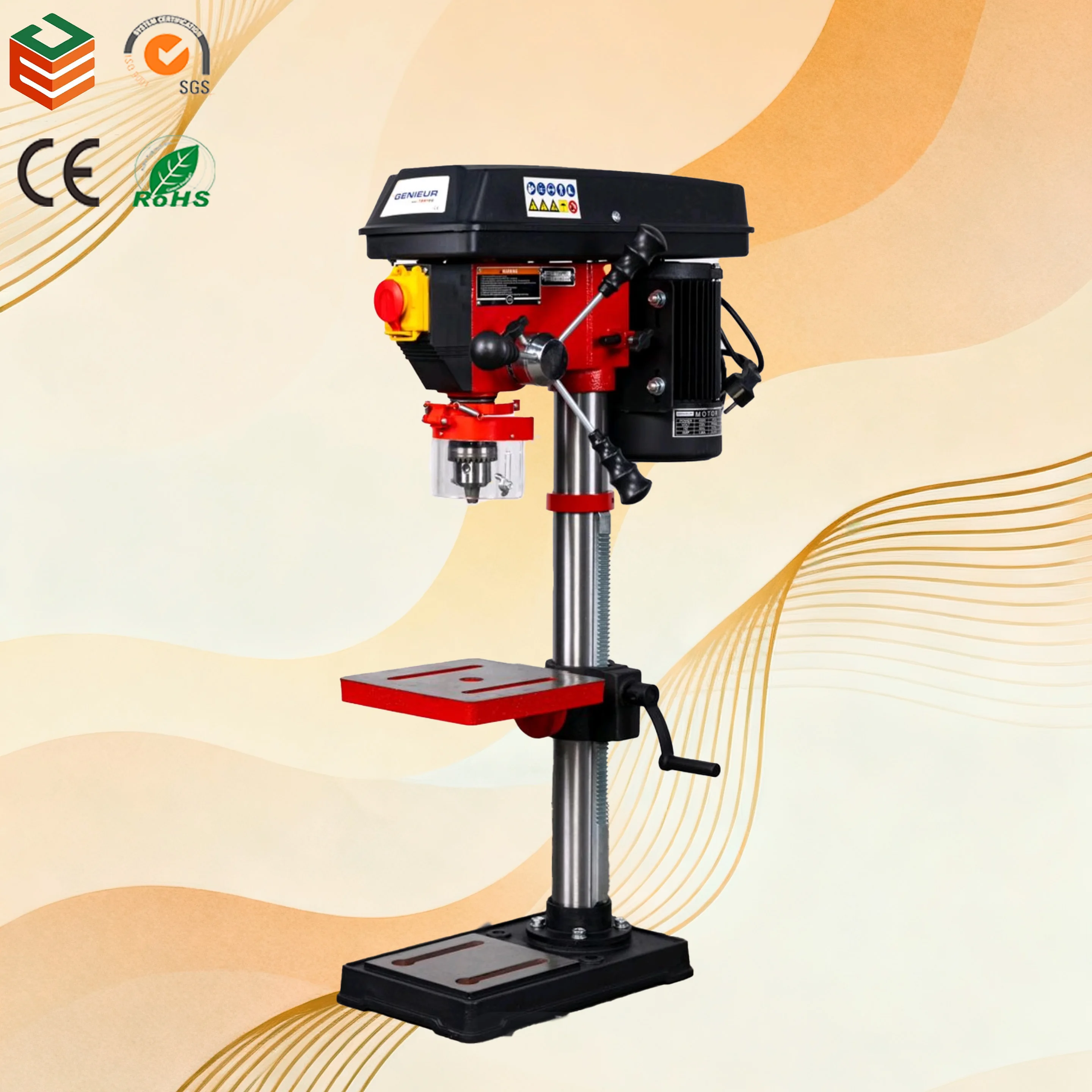 Precise Lifting Small Milling Machine for Metal and Wood Engraving 13MM Multi-functional Micro Bench Drill,