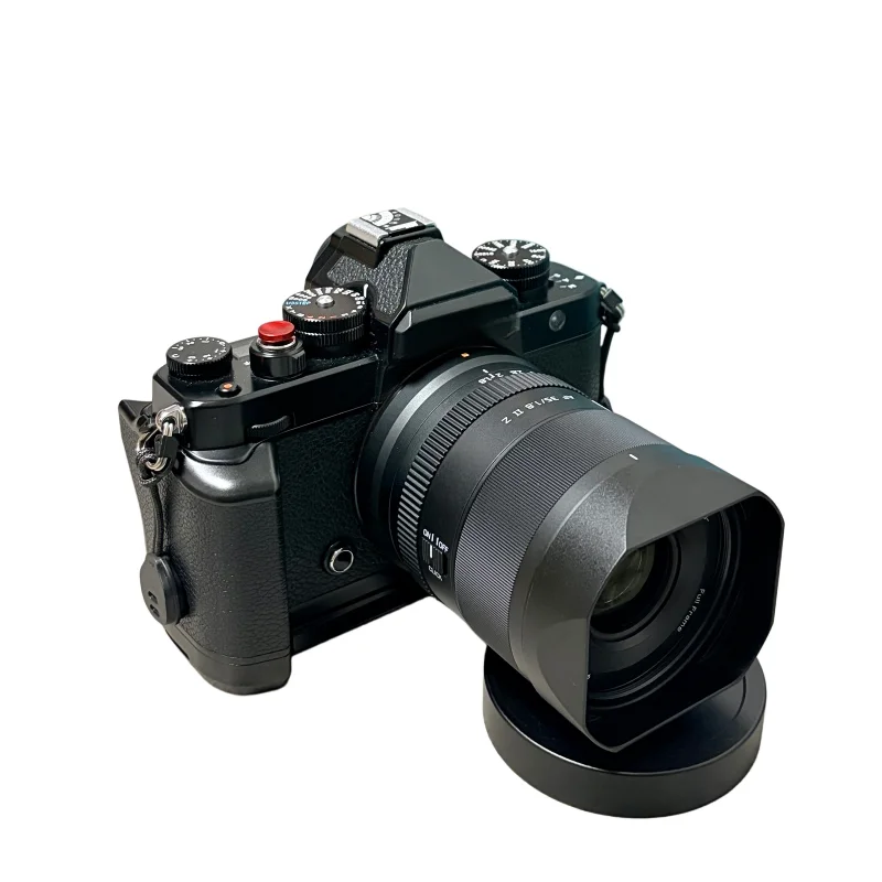 Design für VILTROX AF 35mm F1.8 II / 55mm F1.8 / 90mm F2.2 EVO Objektiv: Metallische quadratische Gegenlichtblende mit kostenlosem Metallkappen-Set – Detail 9