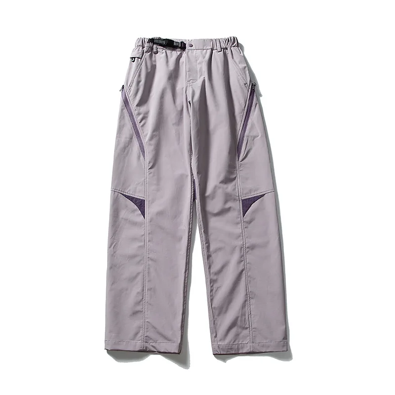 Functional Soft - Shell Utility Outdoor Pants Loose Fit Sabre - Cut Multi - Pocket Long Trousers  Unisex