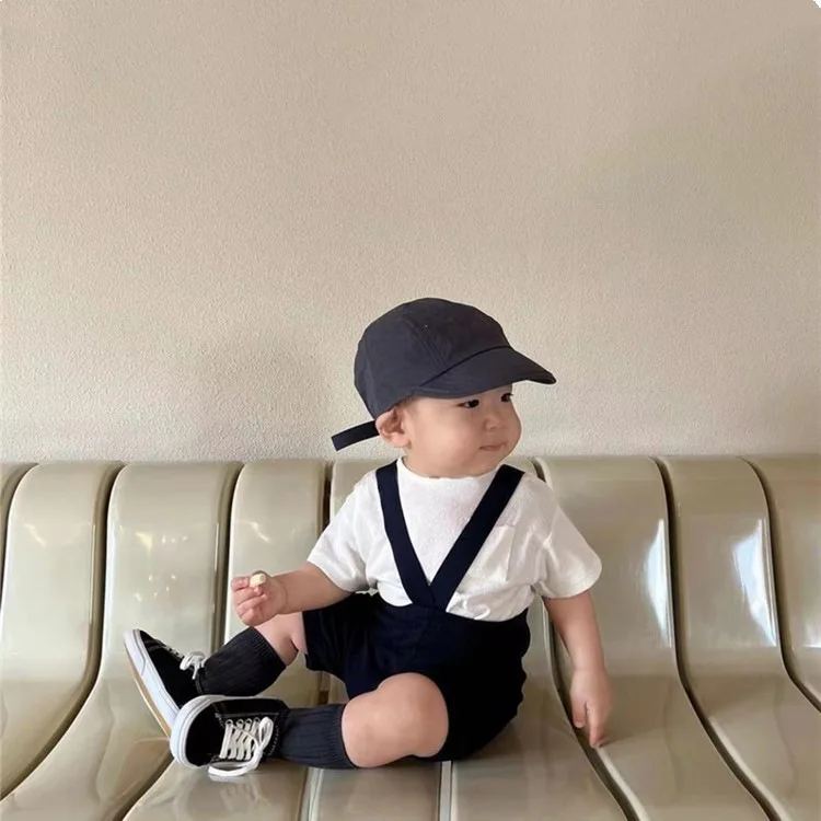 

2025 Summer New Toddler Strap Shorts Baby Cotton Leggings Fashion Infant Boy Overalls Baby Casual Shorts Kids Clothes
