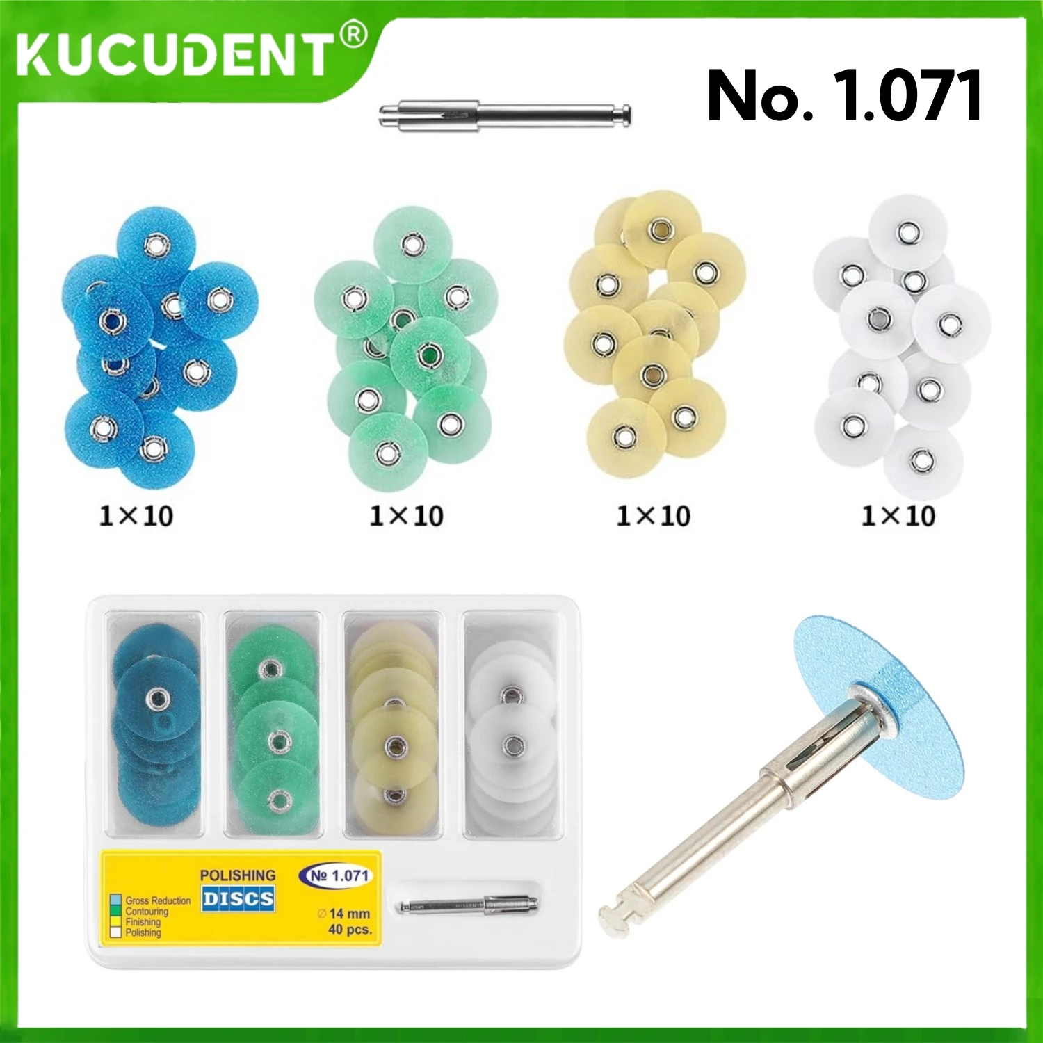 

40 шт./кор. набор дисков для полировки зубов-уменьшение брутто, контурная оправка в полоску, модель 1,071 для отбеливания зубов